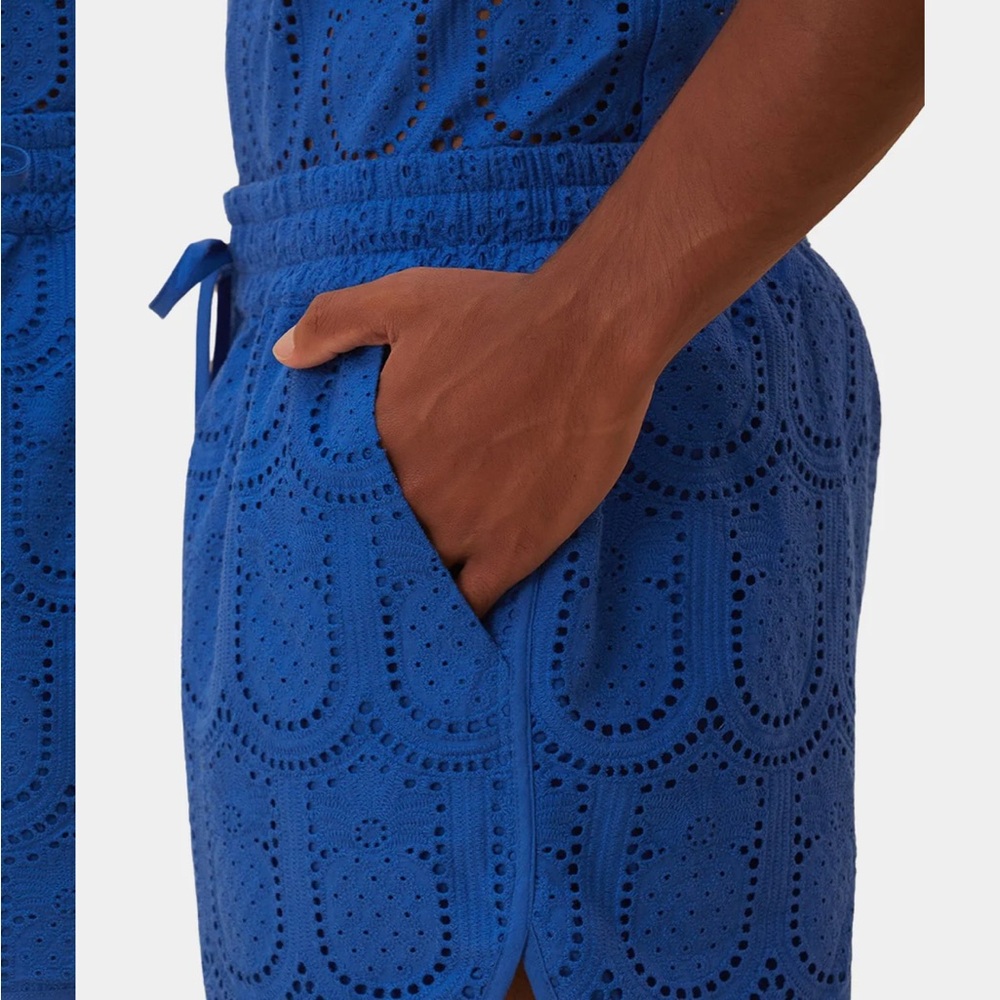 FARM Rio Blue Eyelet Men's Shorts - Picture 2 of 5